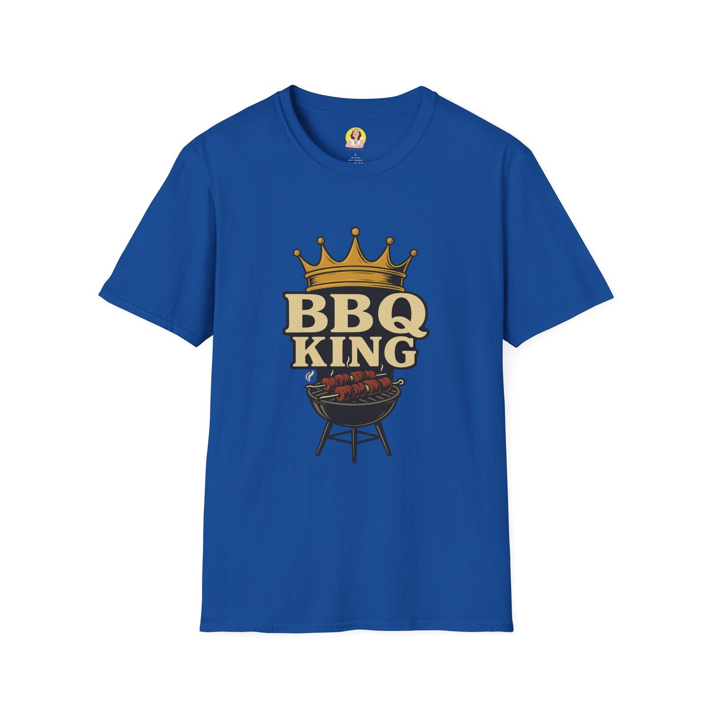 BBQ King T-Shirt - Unisex Softstyle Tee, Perfect for Grilling Season, Father's Day Gift, Backyard BBQs, Cookouts, Summer Fun