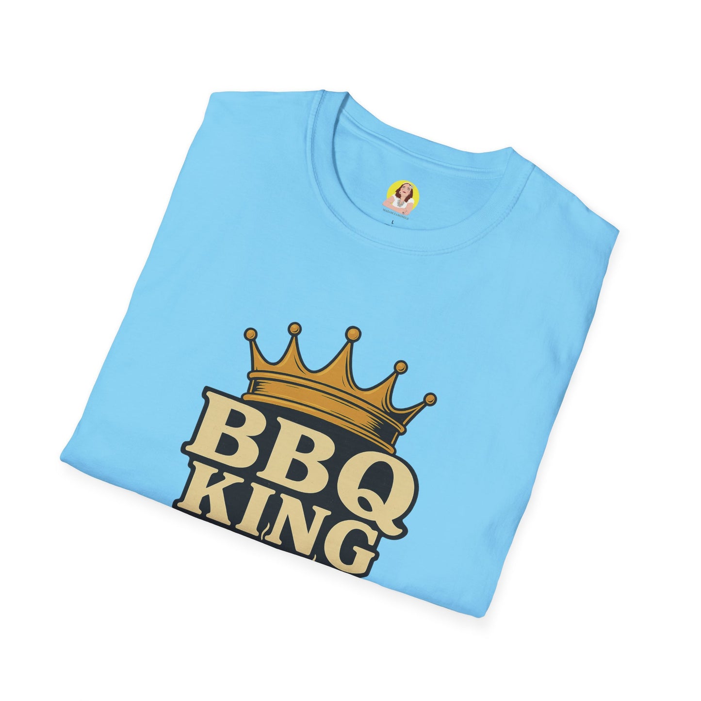 BBQ King T-Shirt - Unisex Softstyle Tee, Perfect for Grilling Season, Father's Day Gift, Backyard BBQs, Cookouts, Summer Fun
