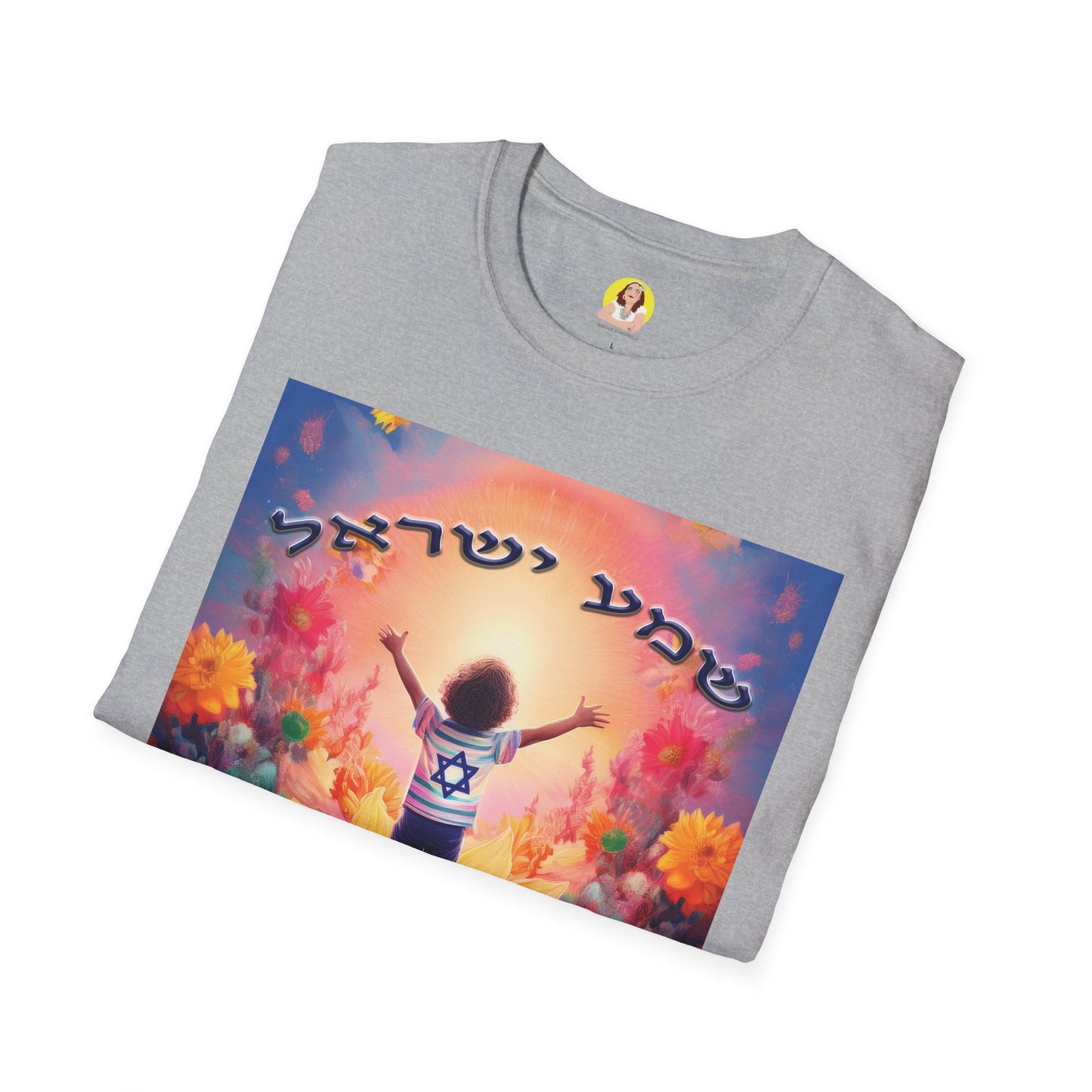 Vibrant Floral Inspirational T-Shirt, Unisex Softstyle Tee, Motivational Gift, Spiritual Apparel, Perfect for Celebrations