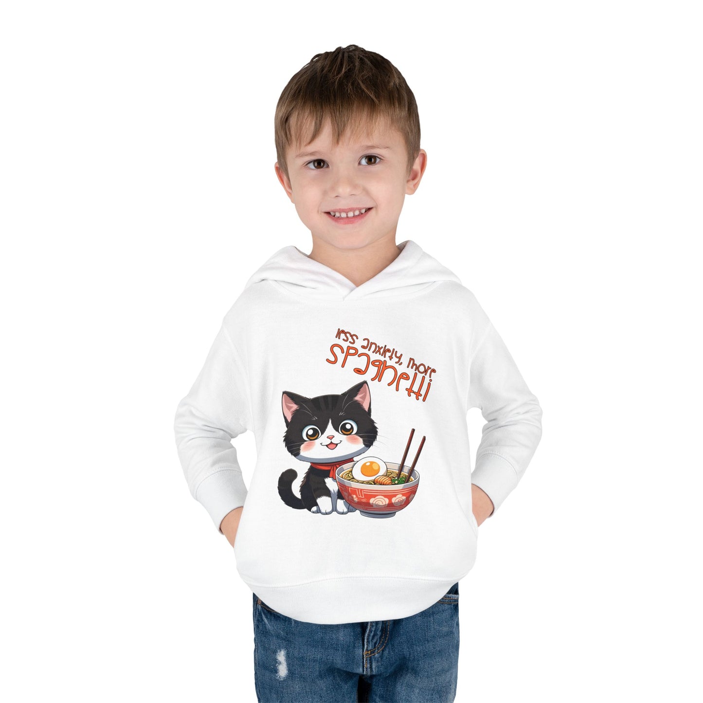 Cute Cat Toddler Hoodie, Adorable Fleece Pullover, Kids Gift, Cozy Winter Wear, Funny Animal Apparel, Cat Lover Hoodie, Cute Toddler Outfits