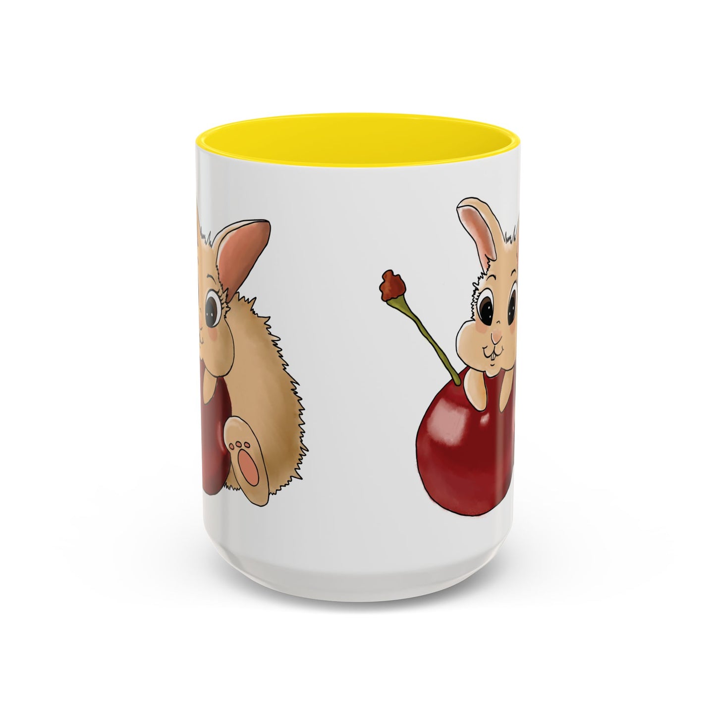 Adorable Bunny Accent Coffee Mug - Cute Animal Design for Kids and Adults