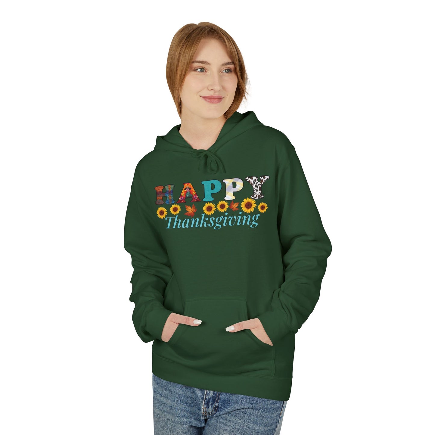 Thanksgiving Hoodie, Happy Thanksgiving Fleece, Cozy Fall Sweatshirt, Autumn Apparel, Thanksgiving Gift Idea