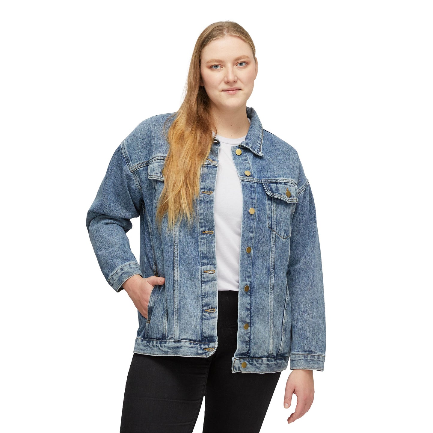 Vibrant Raccoon Women's Denim Jacket, Casual Outerwear, Trendy Fall Fashion, Gift for Her, Street Style Layering