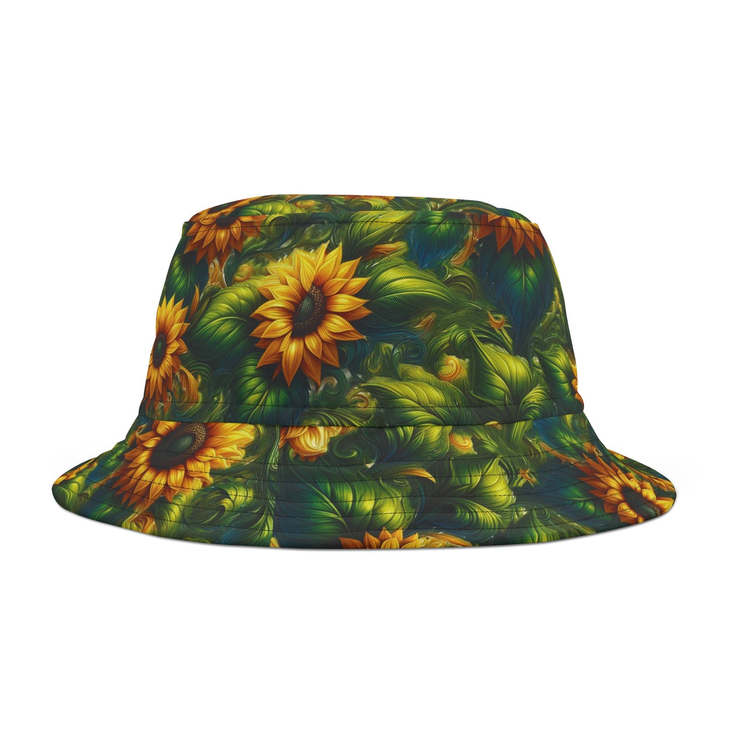 Sunflower Bucket Hat, Floral Summer Hat, Beach Vacation Accessory, Garden Party Hat, Outdoor Festival Wear