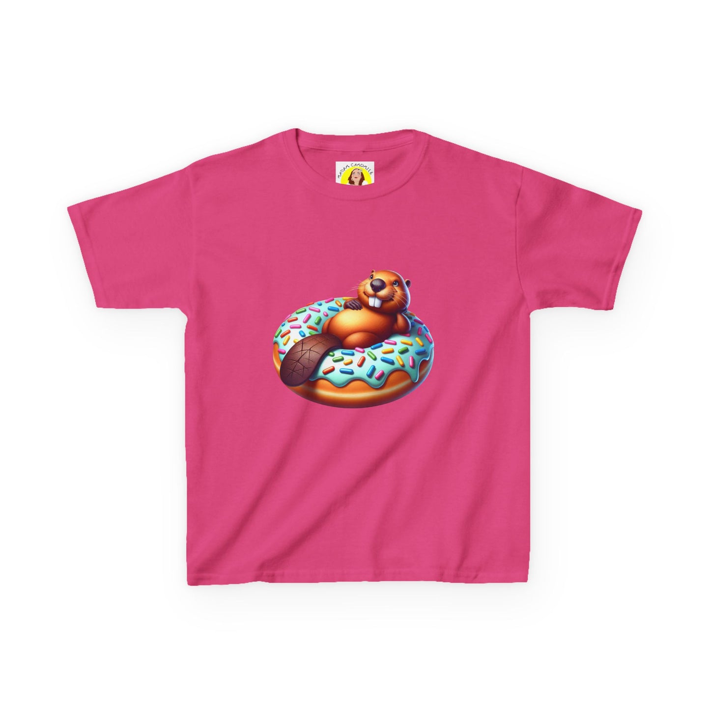 Fun Beaver Donut Kids Heavy Cotton™ Tee - Perfect for Birthdays and Playtime