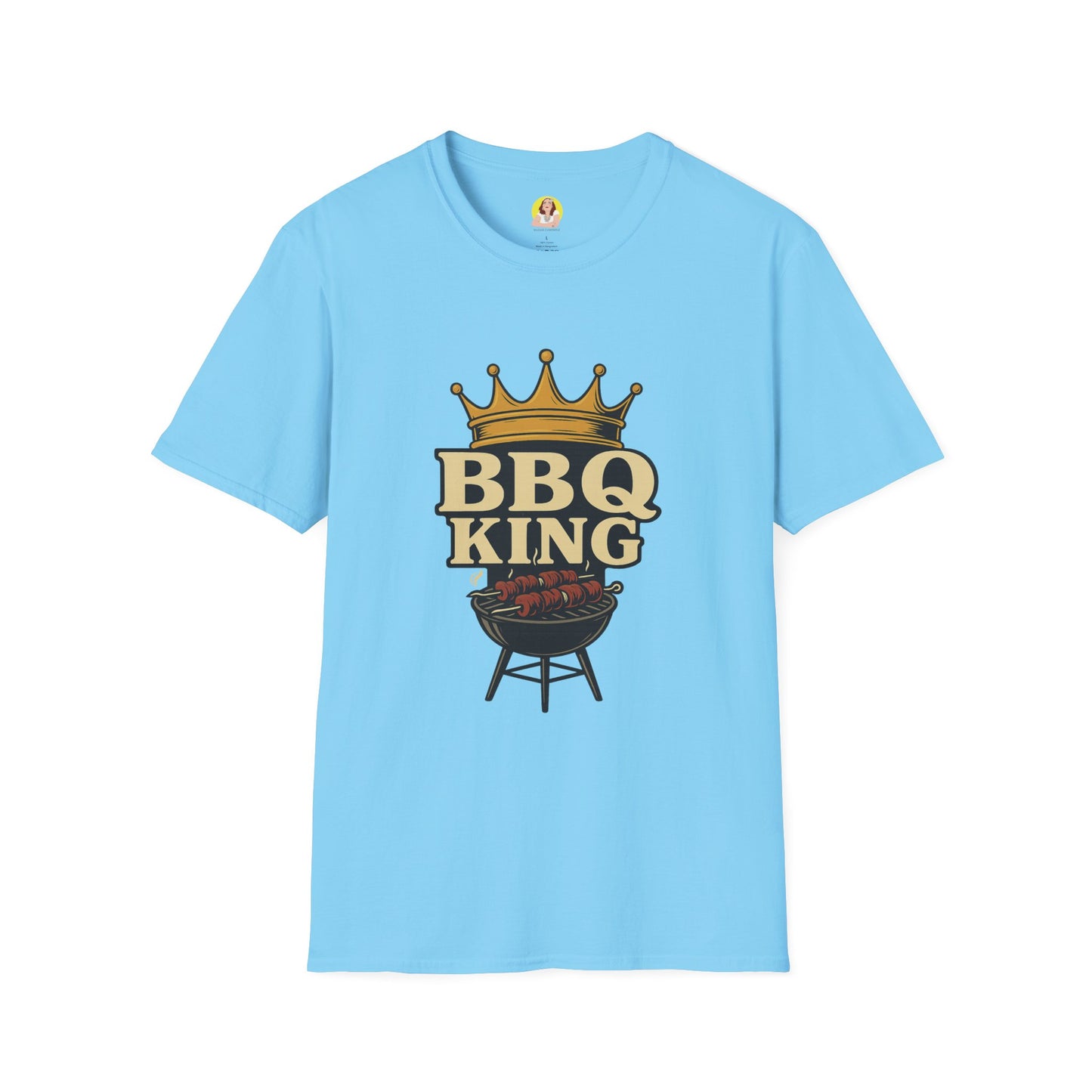 BBQ King T-Shirt - Unisex Softstyle Tee, Perfect for Grilling Season, Father's Day Gift, Backyard BBQs, Cookouts, Summer Fun