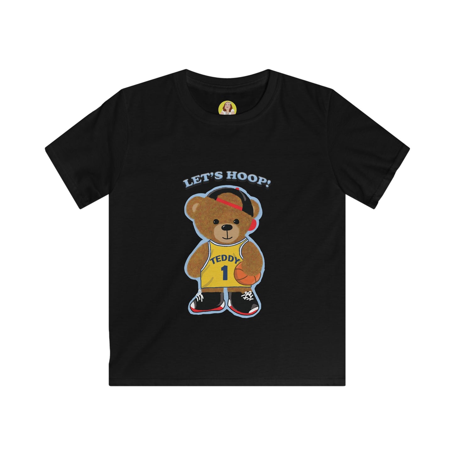 Cute Teddy Bear Basketball Tee for Kids, Fun Graphic Shirts, Summer Wear, Birthday Gift, Sports Apparel