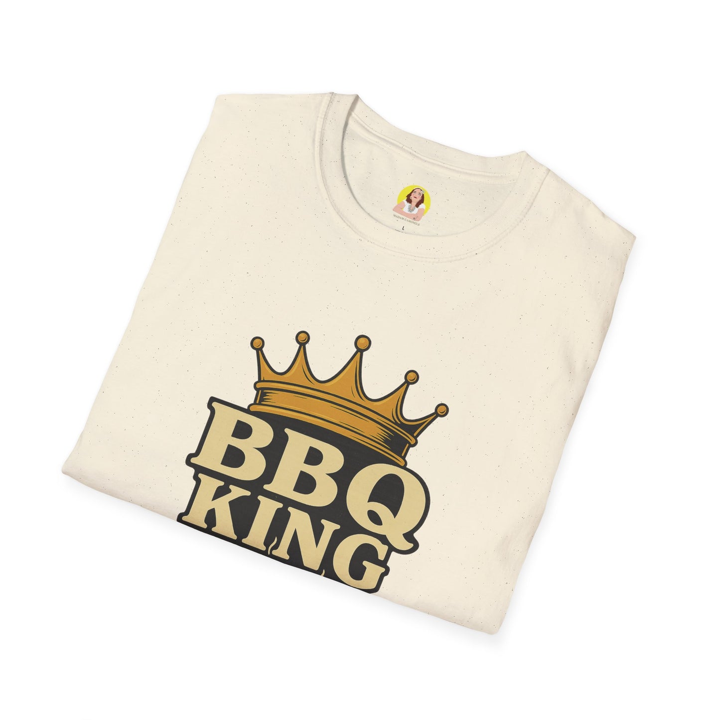 BBQ King T-Shirt - Unisex Softstyle Tee, Perfect for Grilling Season, Father's Day Gift, Backyard BBQs, Cookouts, Summer Fun