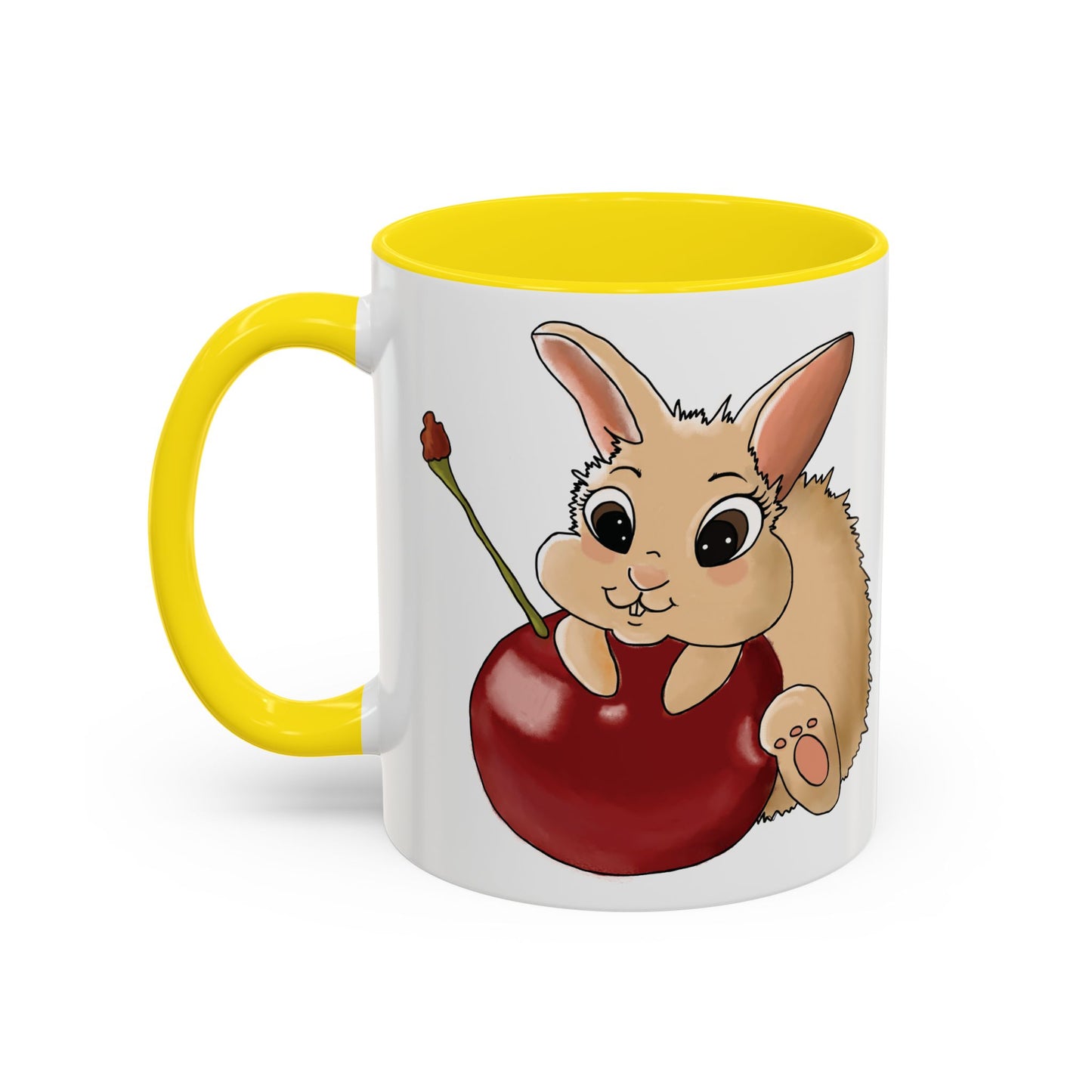 Adorable Bunny Accent Coffee Mug - Cute Animal Design for Kids and Adults