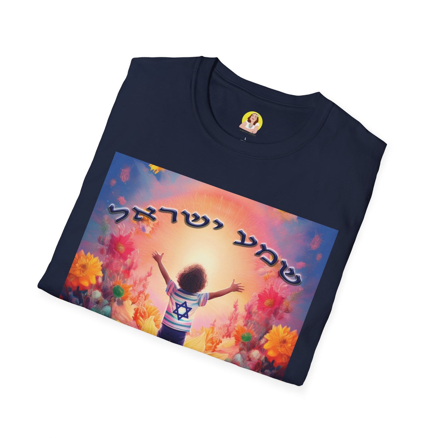 Vibrant Floral Inspirational T-Shirt, Unisex Softstyle Tee, Motivational Gift, Spiritual Apparel, Perfect for Celebrations