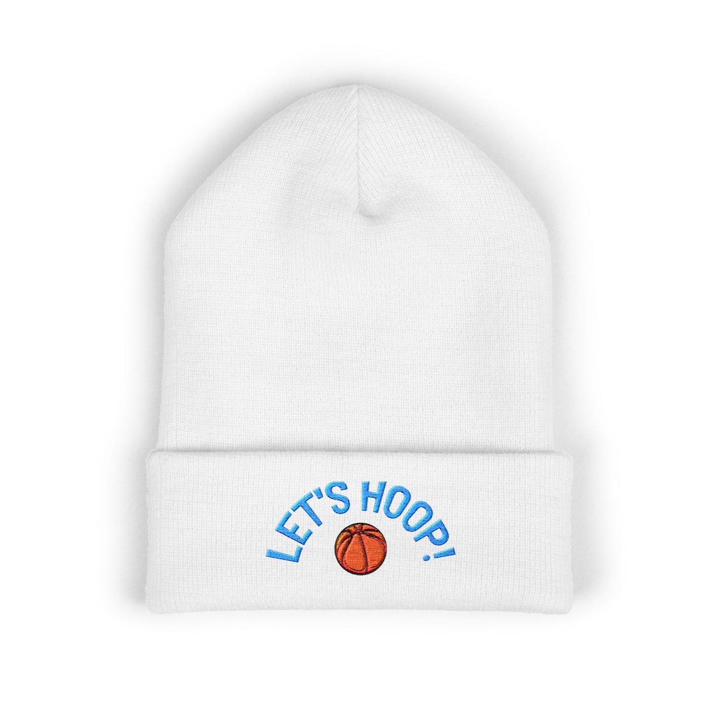Basketball Cuffed Beanie, Playful Winter Hat, Sports Enthusiast Gift, Cozy Beanie for Players, Holiday Accessory