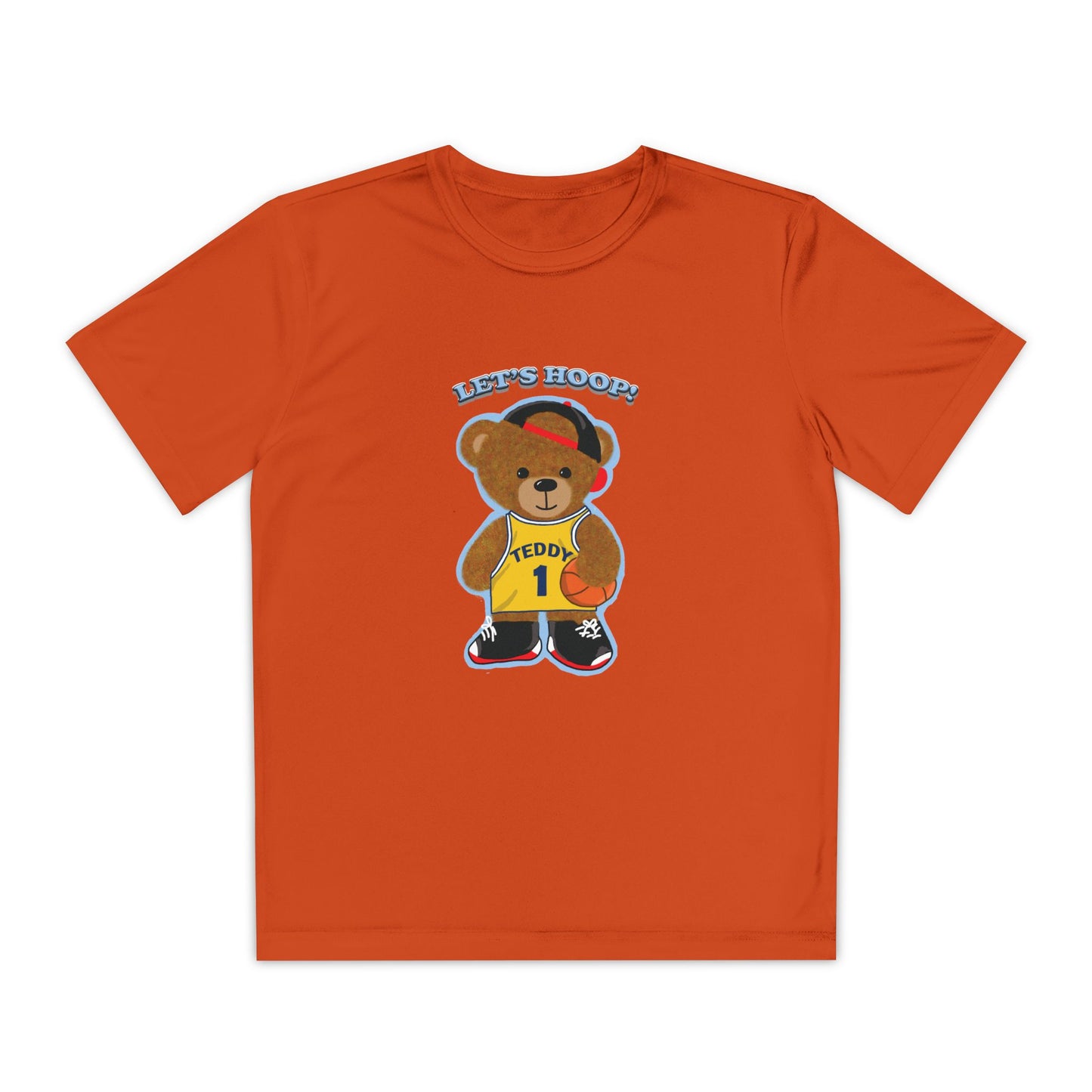 Youth Basketball Bear Tee, Fun Graphic Shirt, Kids Sports Apparel, Birthday Gift, Back to School Outfit, Teddy Bear Design