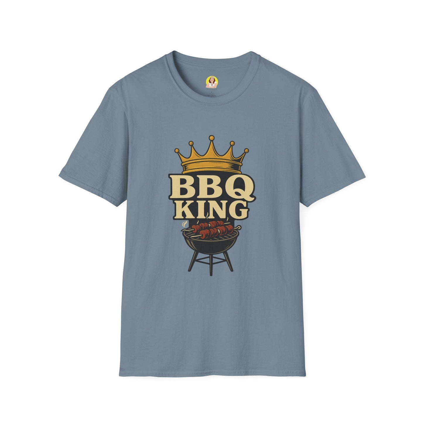 BBQ King T-Shirt - Unisex Softstyle Tee, Perfect for Grilling Season, Father's Day Gift, Backyard BBQs, Cookouts, Summer Fun