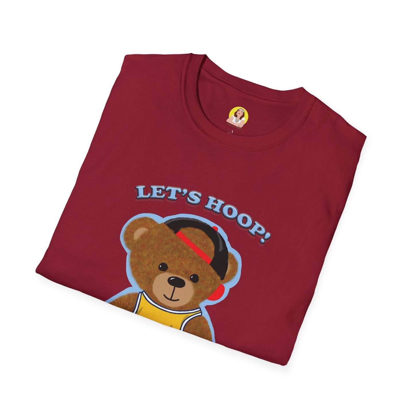 Basketball Teddy Bear T-Shirt, Cute Unisex Tee, Sporty Gift Idea, Fun Playful Apparel, Birthday, Holiday, Casual Wear