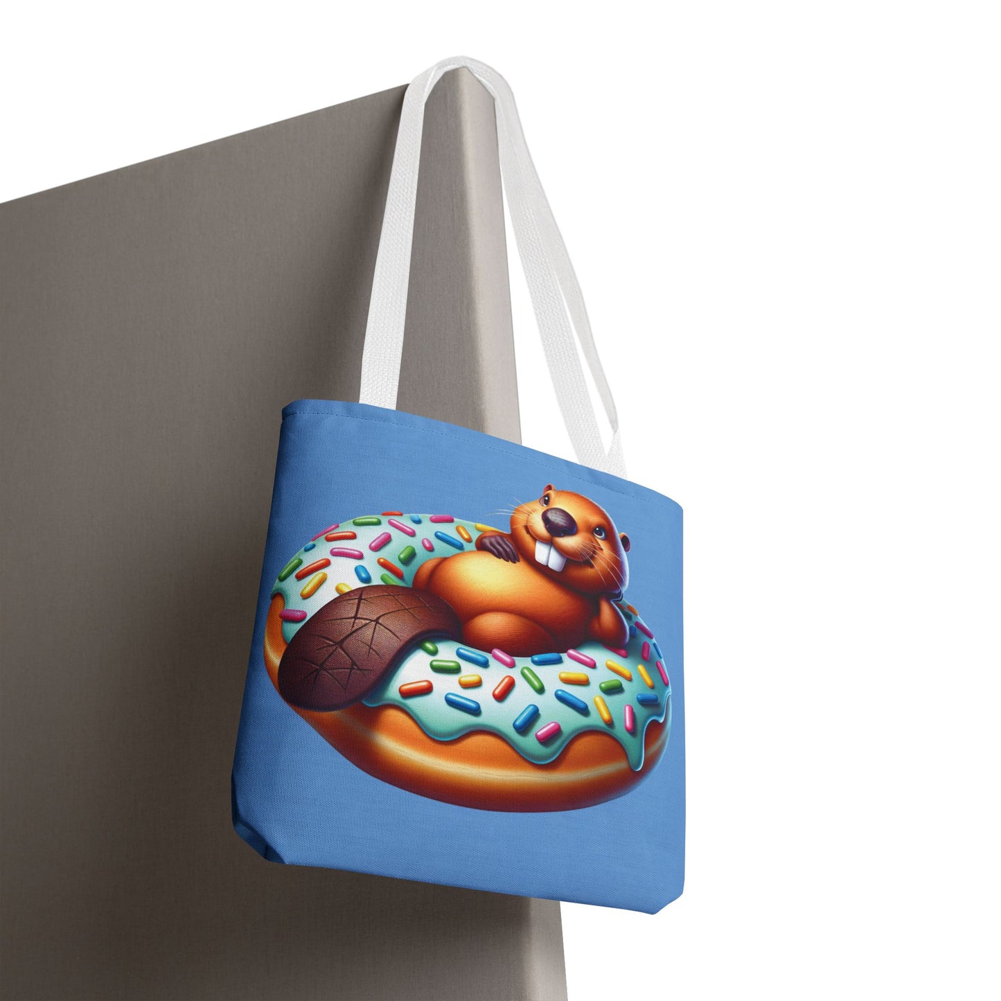 Tote Bag - Beaver Donut Design