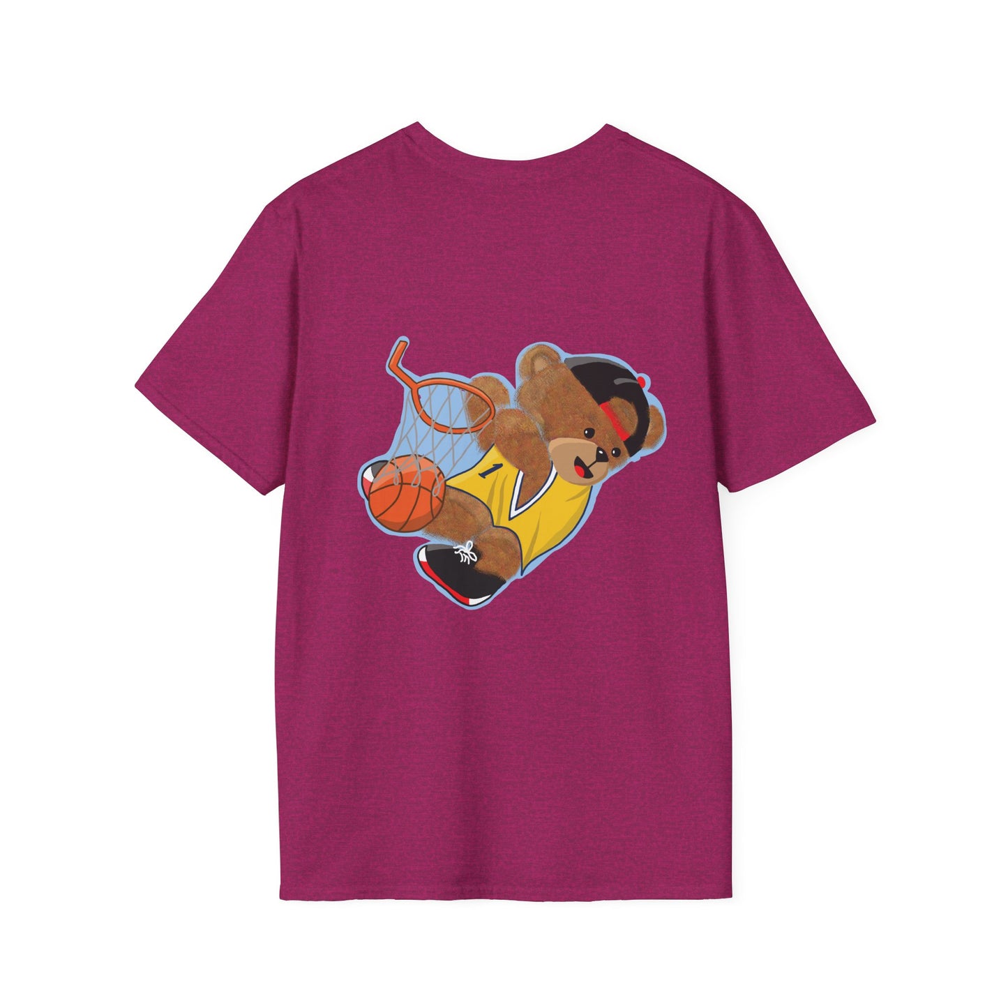 Basketball Teddy Bear T-Shirt, Cute Unisex Tee, Sporty Gift Idea, Fun Playful Apparel, Birthday, Holiday, Casual Wear