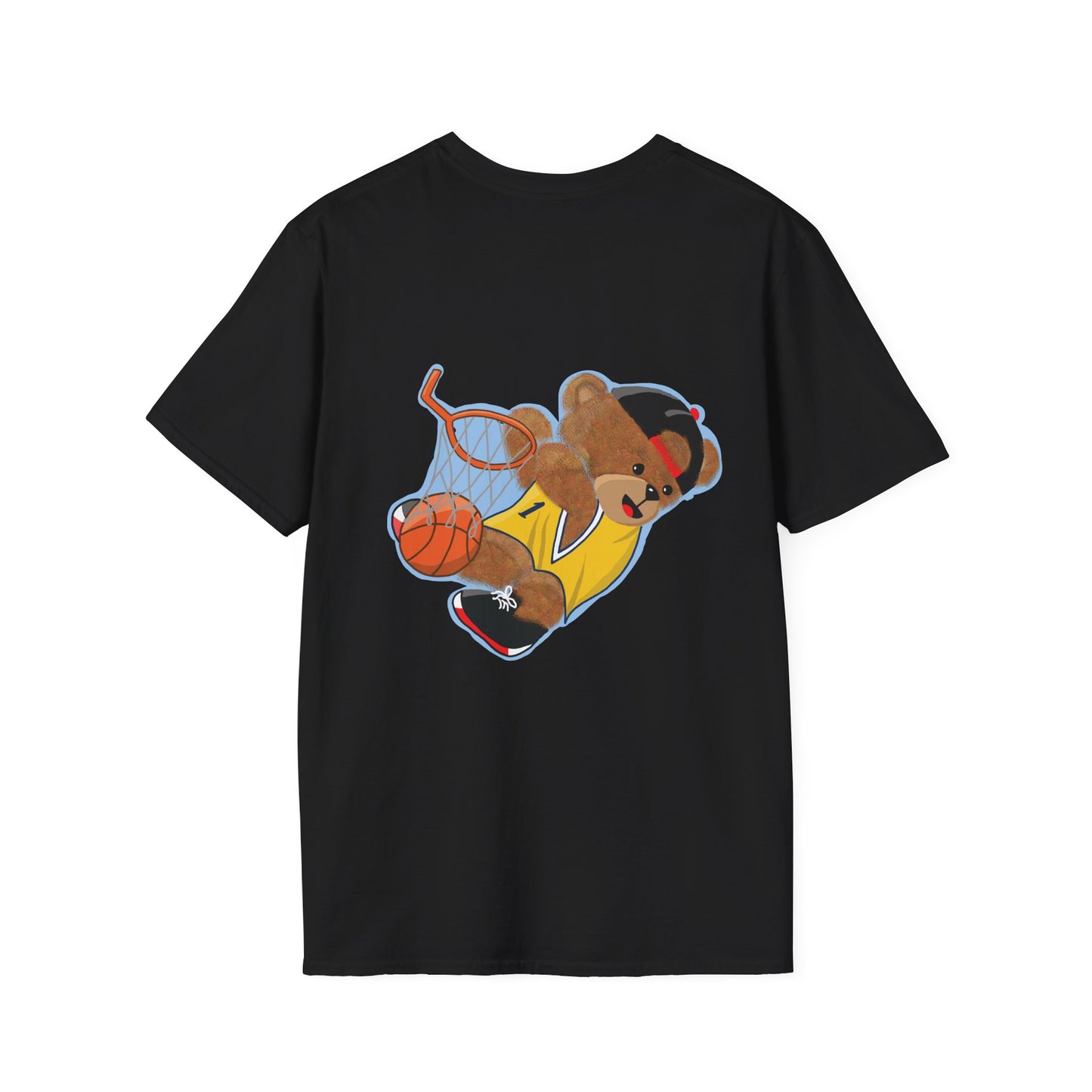 Basketball Teddy Bear T-Shirt, Cute Unisex Tee, Sporty Gift Idea, Fun Playful Apparel, Birthday, Holiday, Casual Wear