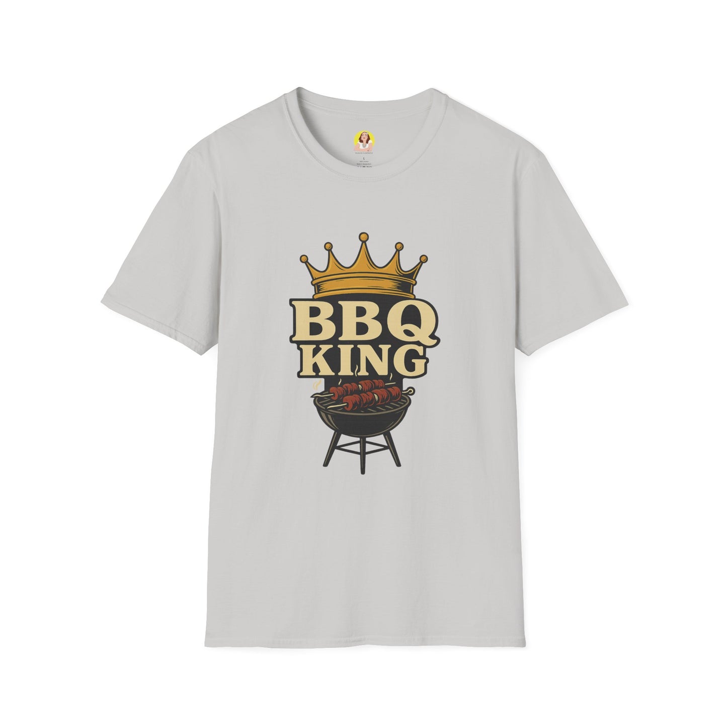 BBQ King T-Shirt - Unisex Softstyle Tee, Perfect for Grilling Season, Father's Day Gift, Backyard BBQs, Cookouts, Summer Fun