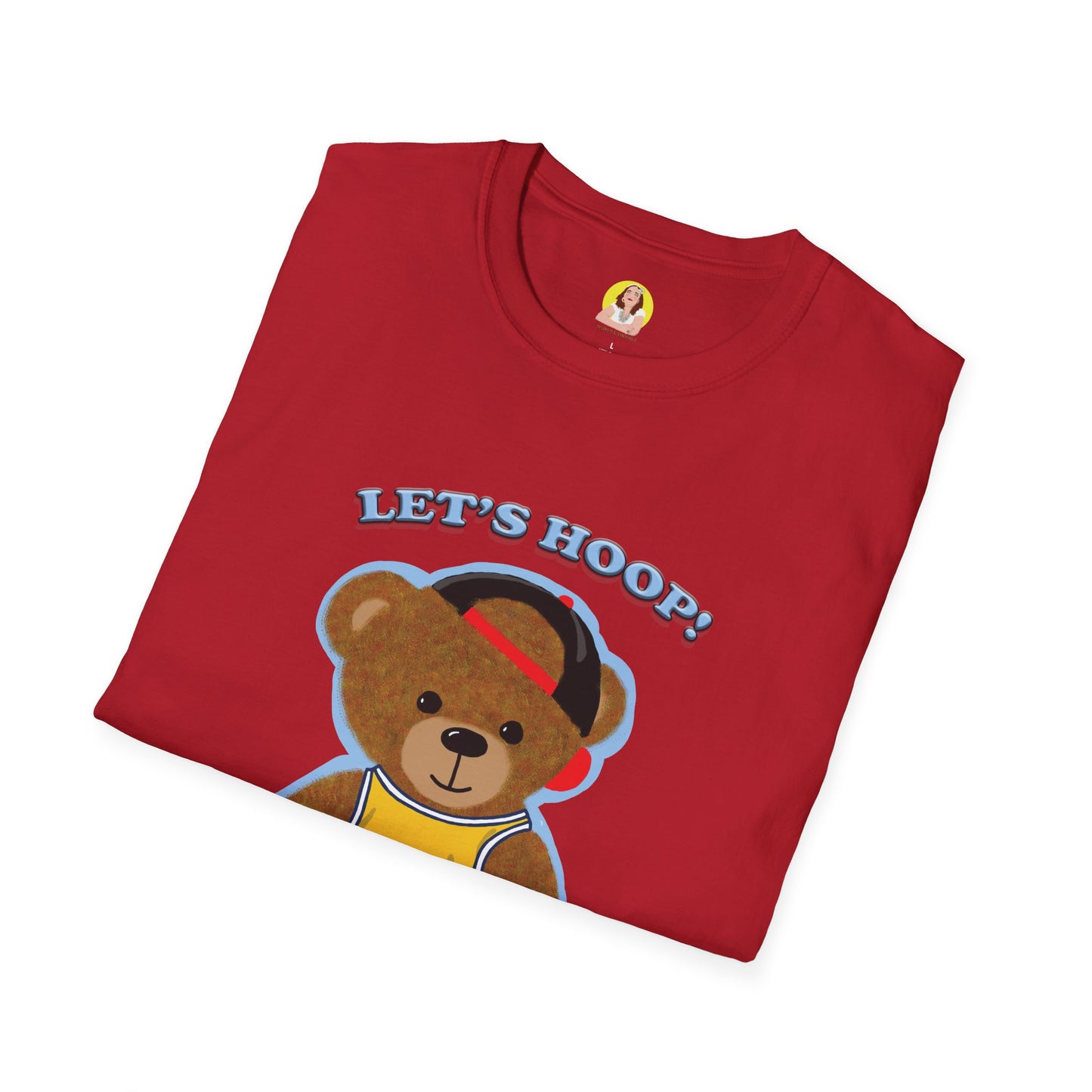 Basketball Teddy Bear T-Shirt, Cute Unisex Tee, Sporty Gift Idea, Fun Playful Apparel, Birthday, Holiday, Casual Wear