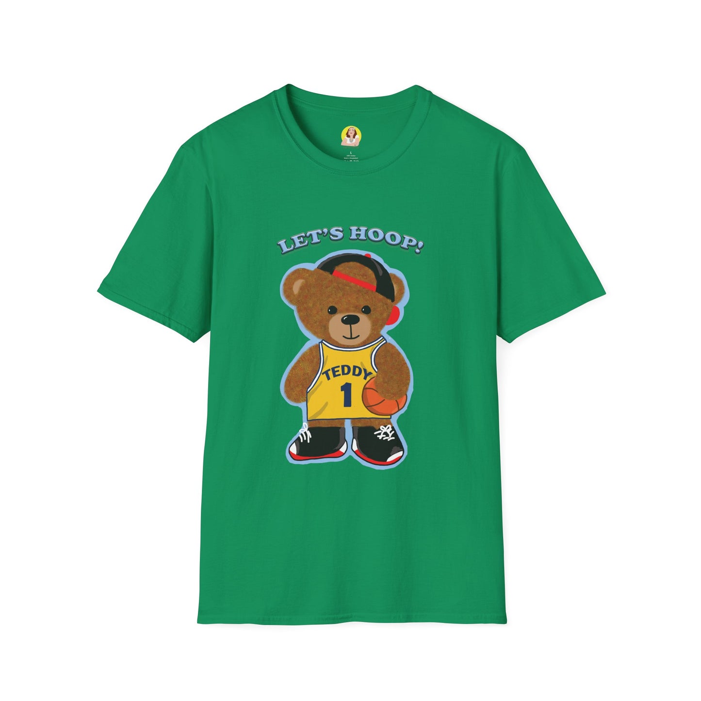 Basketball Teddy Bear T-Shirt, Cute Unisex Tee, Sporty Gift Idea, Fun Playful Apparel, Birthday, Holiday, Casual Wear
