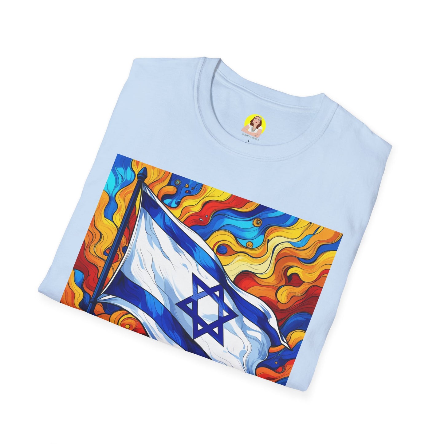 Vibrant Israeli Pride T-Shirt, Colorful Flag Tee, Unisex Casual Wear, Gift for Holidays, Celebration Apparel, Embrace Diversity
