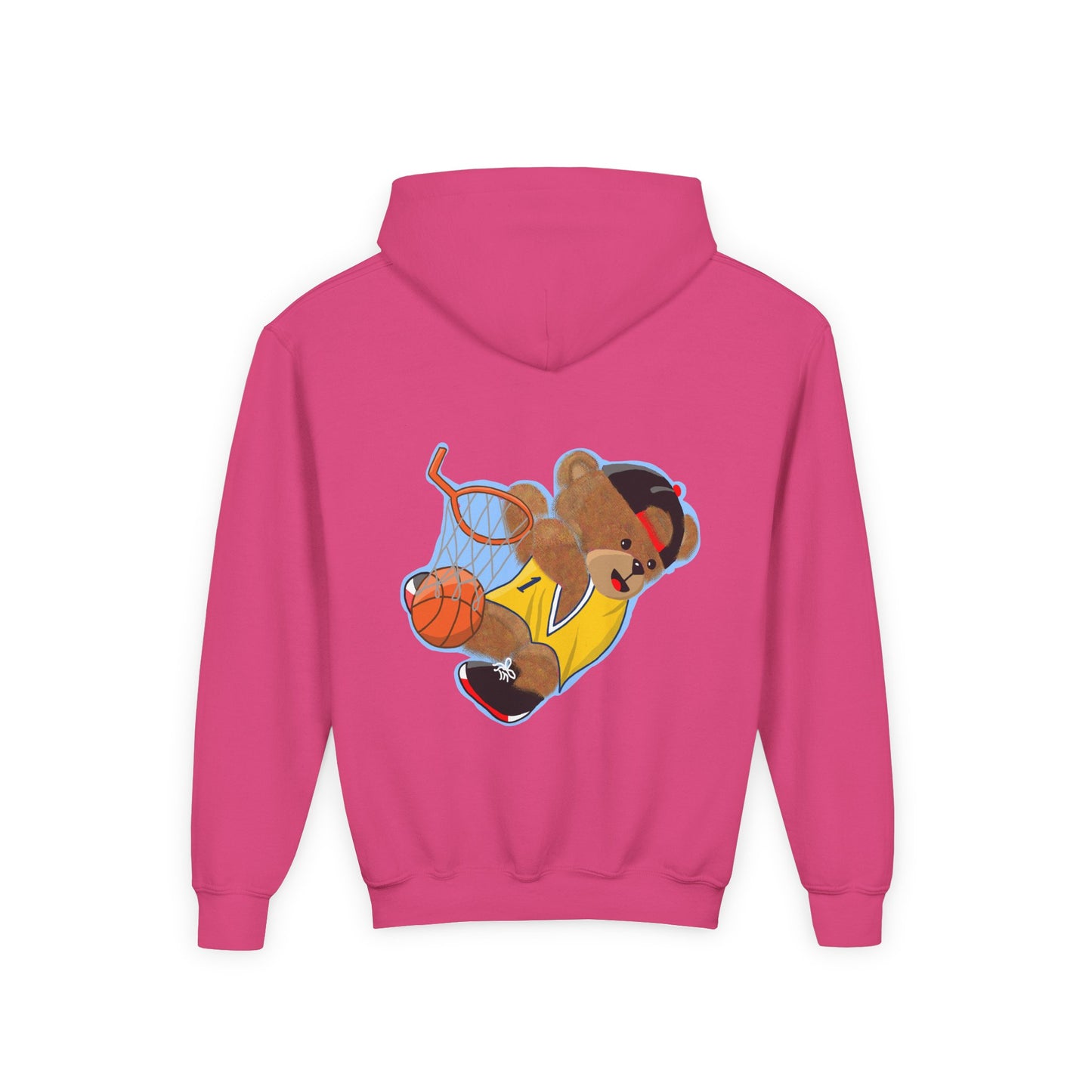 Basketball Bear Hoodie - Fun Youth Sweatshirt, Kids Sports Gift, Perfect for Birthdays, Playtime, and Celebrations