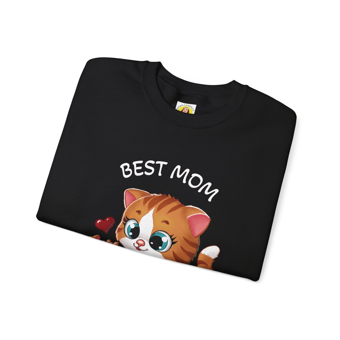 Best Mom Ever Cat Sweatshirt | Cozy Unisex Heavy Blend™ Crewneck