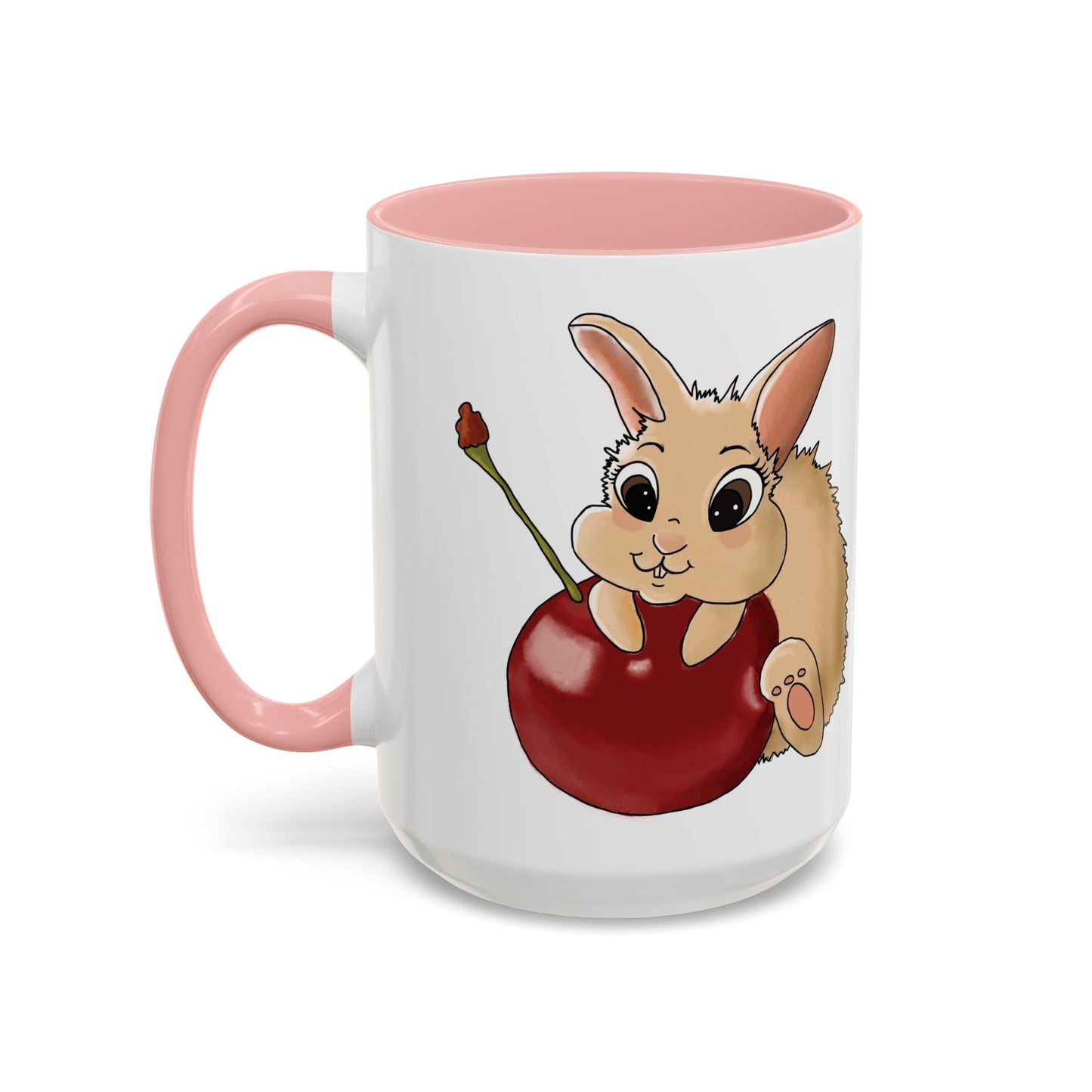 Adorable Bunny Accent Coffee Mug - Cute Animal Design for Kids and Adults