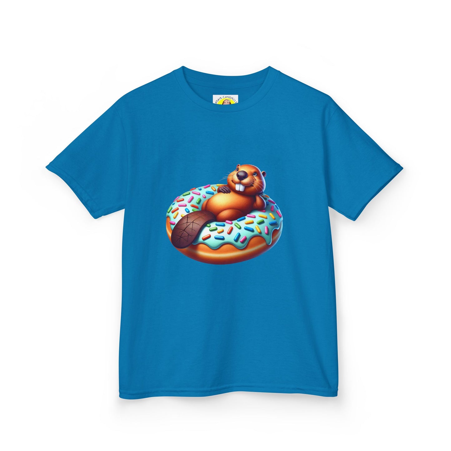 Fun Beaver Donut Kids Heavy Cotton™ Tee - Perfect for Birthdays and Playtime