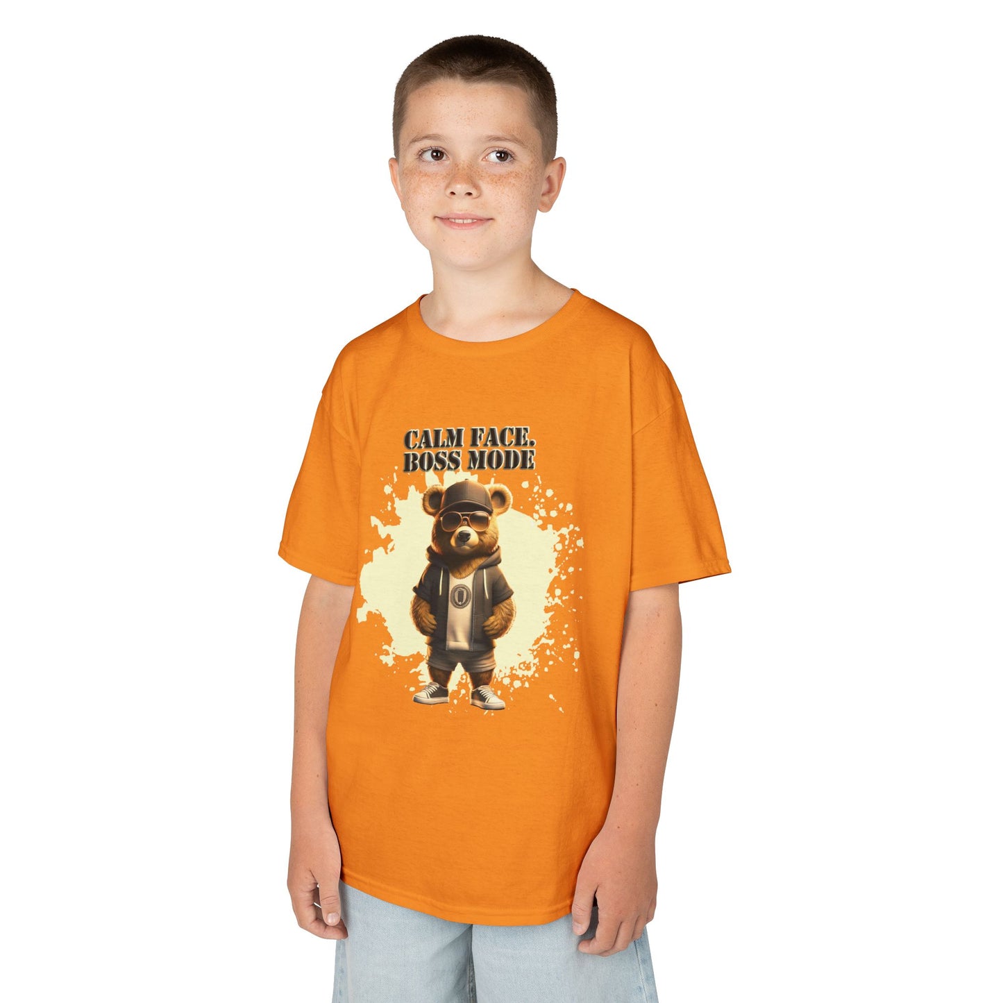Kids Boss Mode Tee, Cute Kids T-Shirt, Fun Gift for Boys, Colorful Cotton Tee, Playful Apparel for Kids, Birthday Gift Idea
