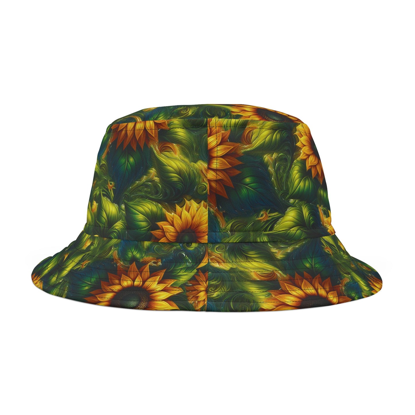 Sunflower Bucket Hat, Floral Summer Hat, Beach Vacation Accessory, Garden Party Hat, Outdoor Festival Wear