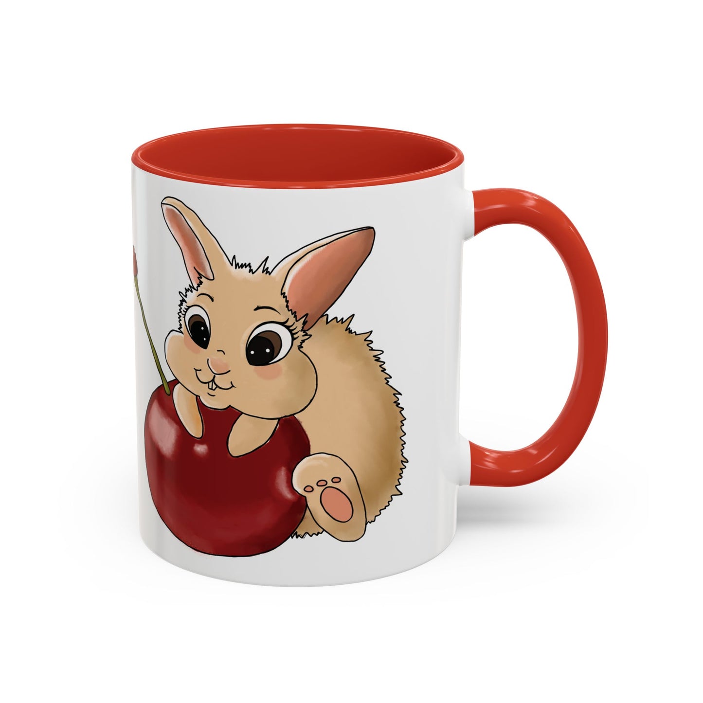 Adorable Bunny Accent Coffee Mug - Cute Animal Design for Kids and Adults