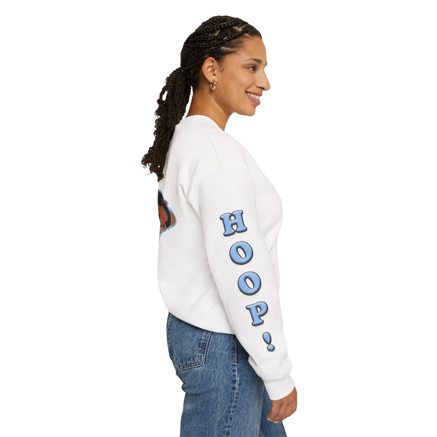 Basketball Teddy Bear Sweatshirt, Cute Athleisure, Kid's Fashion, Sports Gift, Cozy Unisex Crewneck