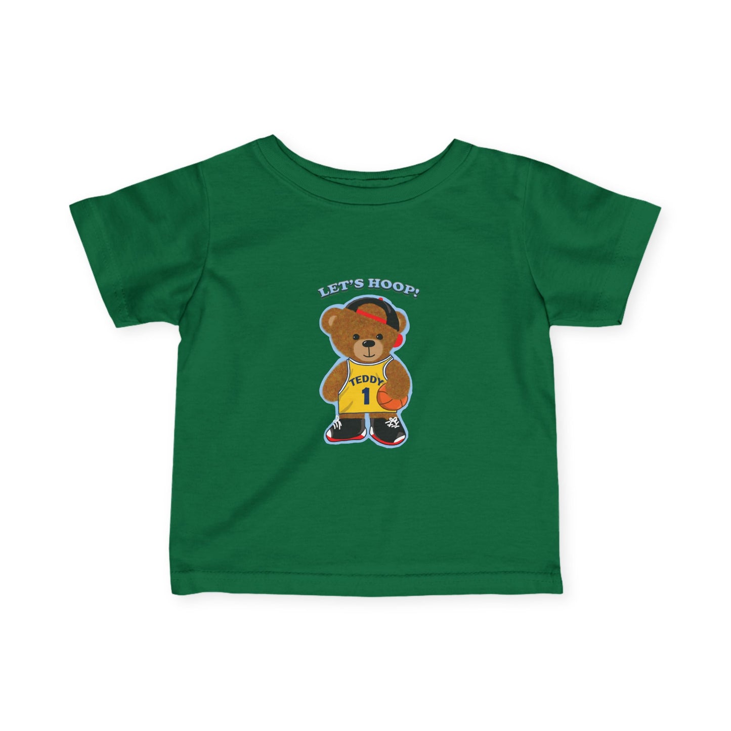 Basketball Bear Infant Tee, Cute Baby Shirt, Toddler Sports T-Shirt, Baby Shower Gift, Playful Kids Apparel