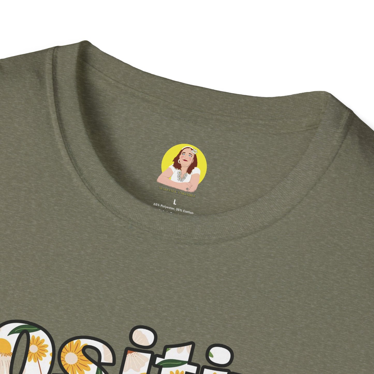 Positive Vibes Unisex T-Shirt, Floral Graphic Tee, Gift for Friends, Summer Outfit, Positive Affirmation Wear