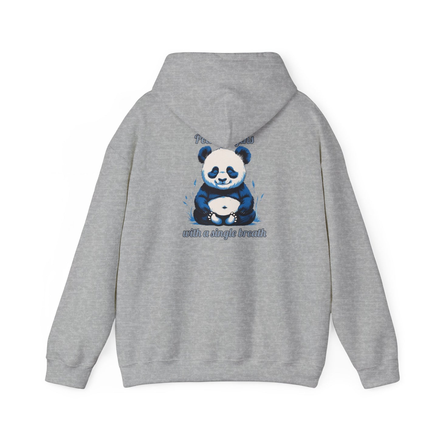 Calming Panda Hooded Sweatshirt - Unisex Cozy Hoodie for Relaxation, Gift for Animal Lovers, Unique Sweatshirt for Mindfulness, Casual Wear