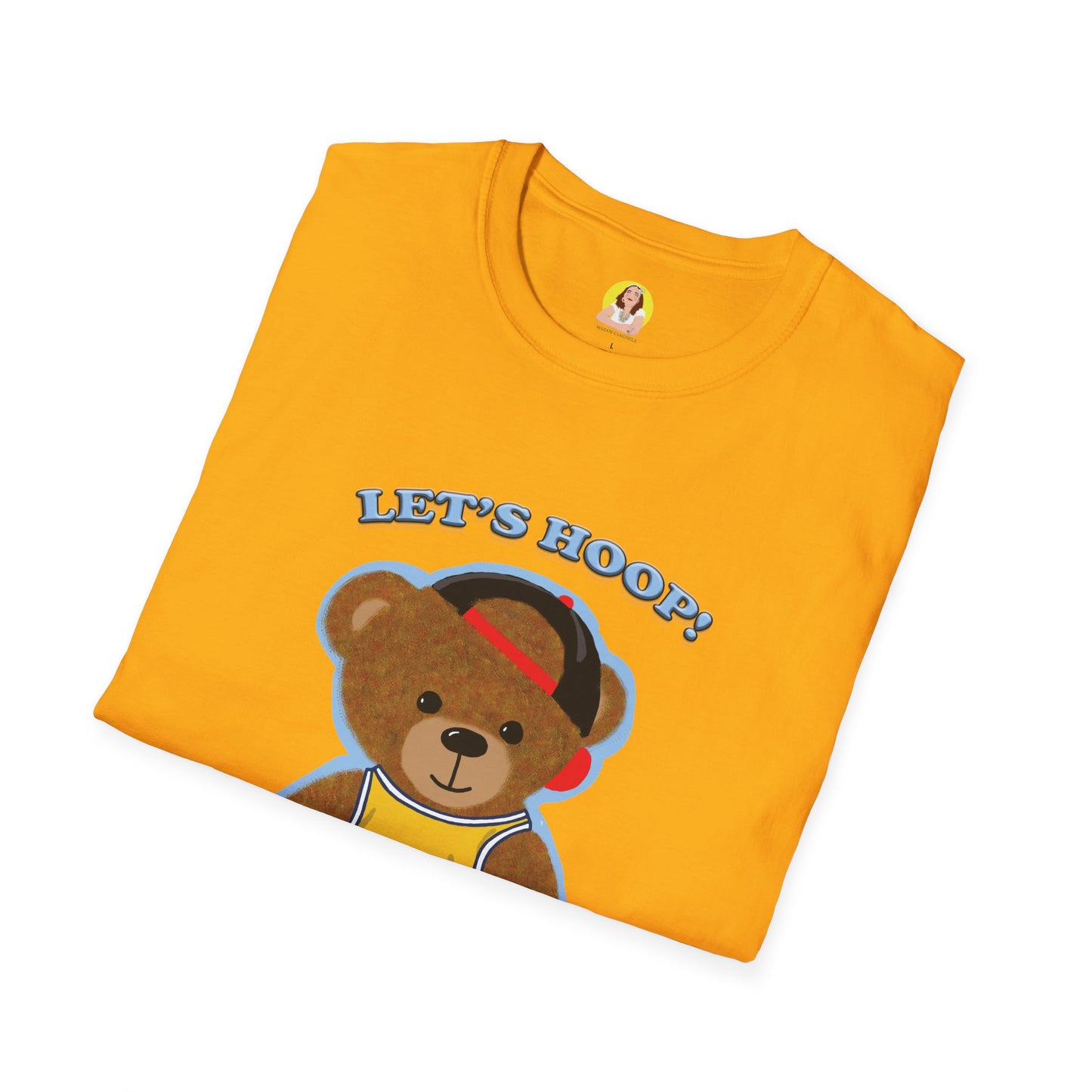 Basketball Teddy Bear T-Shirt, Cute Unisex Tee, Sporty Gift Idea, Fun Playful Apparel, Birthday, Holiday, Casual Wear