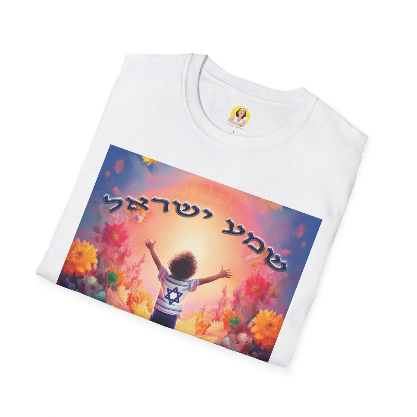 Vibrant Floral Inspirational T-Shirt, Unisex Softstyle Tee, Motivational Gift, Spiritual Apparel, Perfect for Celebrations
