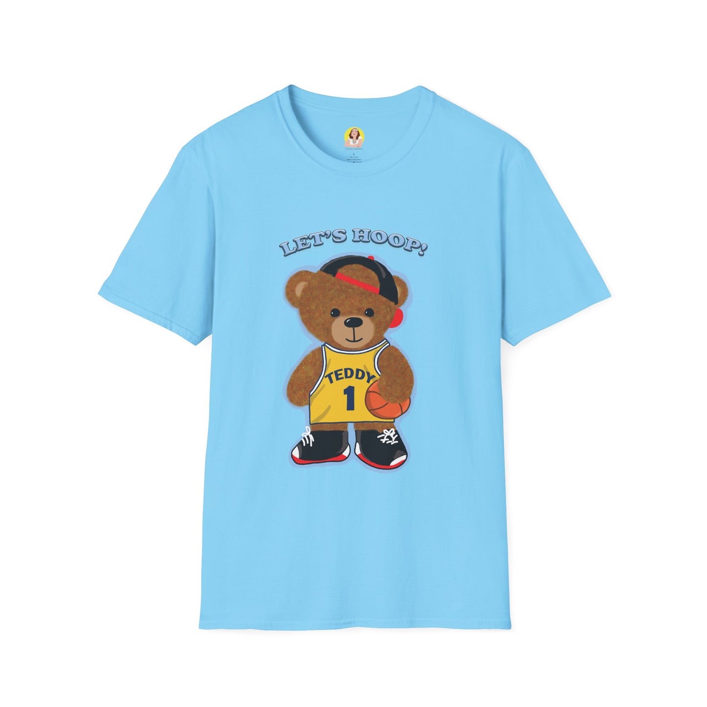 Basketball Teddy Bear T-Shirt, Cute Unisex Tee, Sporty Gift Idea, Fun Playful Apparel, Birthday, Holiday, Casual Wear