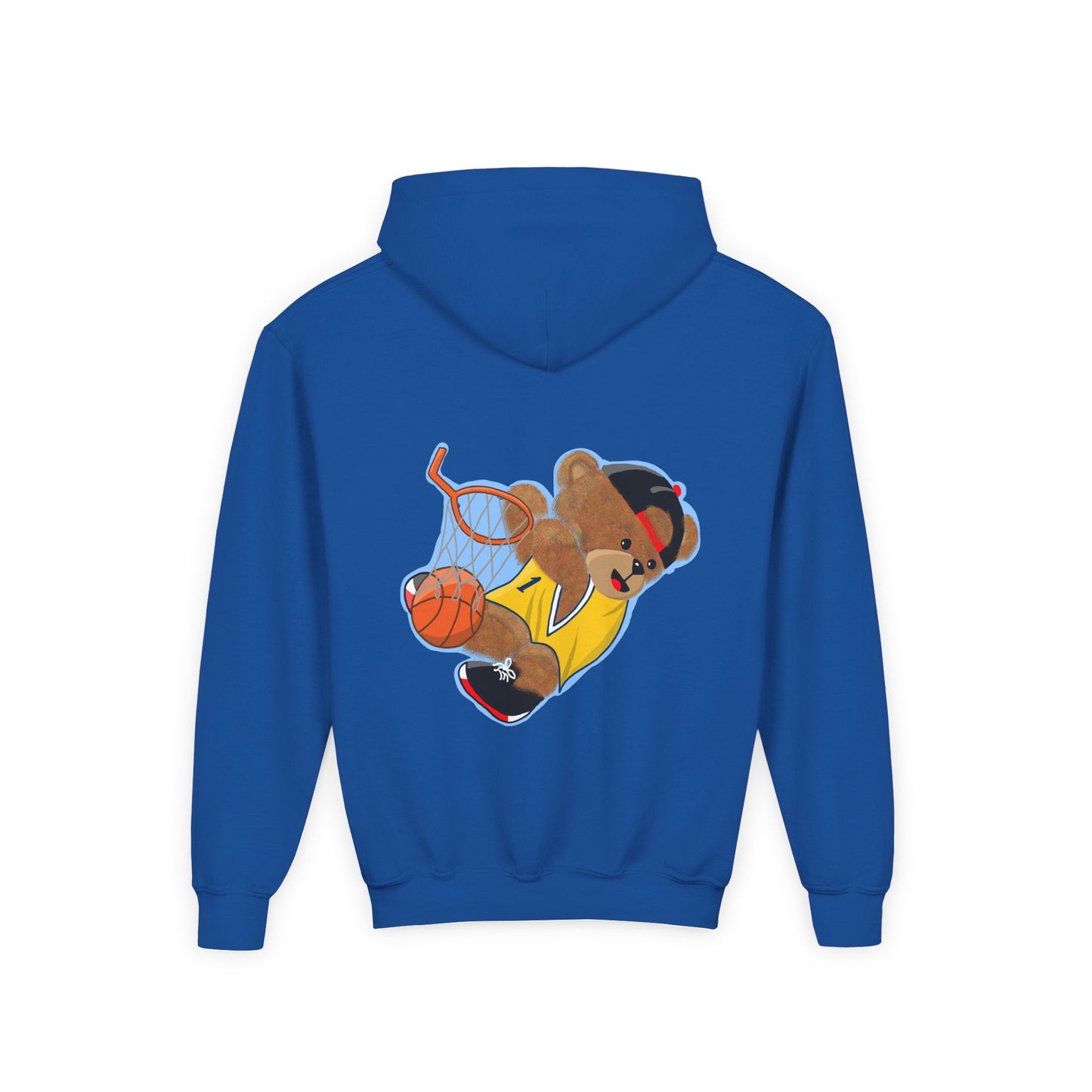 Basketball Bear Hoodie - Fun Youth Sweatshirt, Kids Sports Gift, Perfect for Birthdays, Playtime, and Celebrations