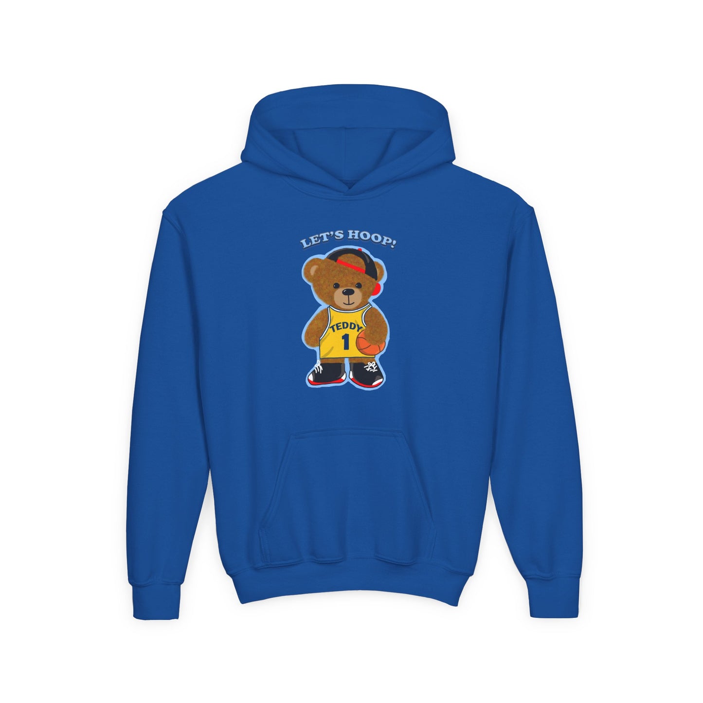Basketball Bear Hoodie - Fun Youth Sweatshirt, Kids Sports Gift, Perfect for Birthdays, Playtime, and Celebrations