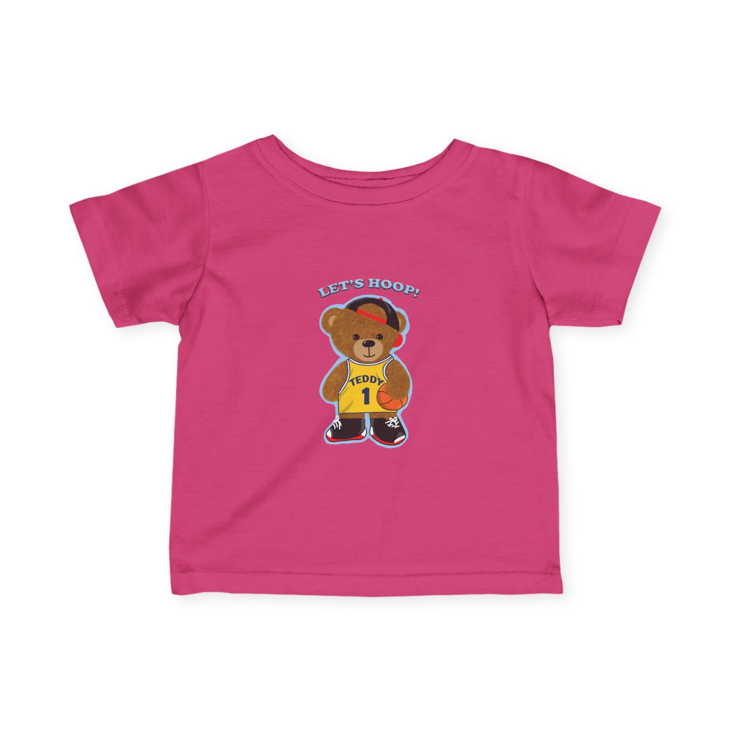 Basketball Bear Infant Tee, Cute Baby Shirt, Toddler Sports T-Shirt, Baby Shower Gift, Playful Kids Apparel