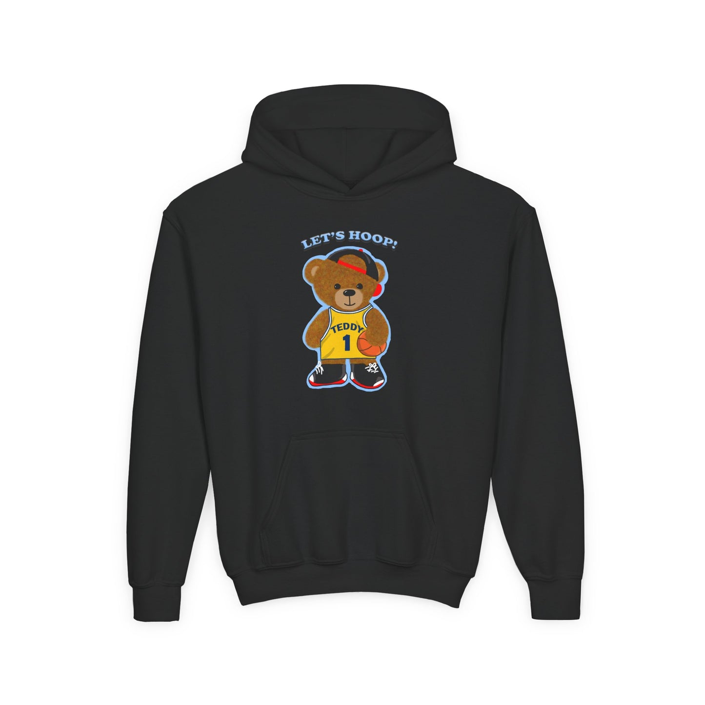 Basketball Bear Hoodie - Fun Youth Sweatshirt, Kids Sports Gift, Perfect for Birthdays, Playtime, and Celebrations