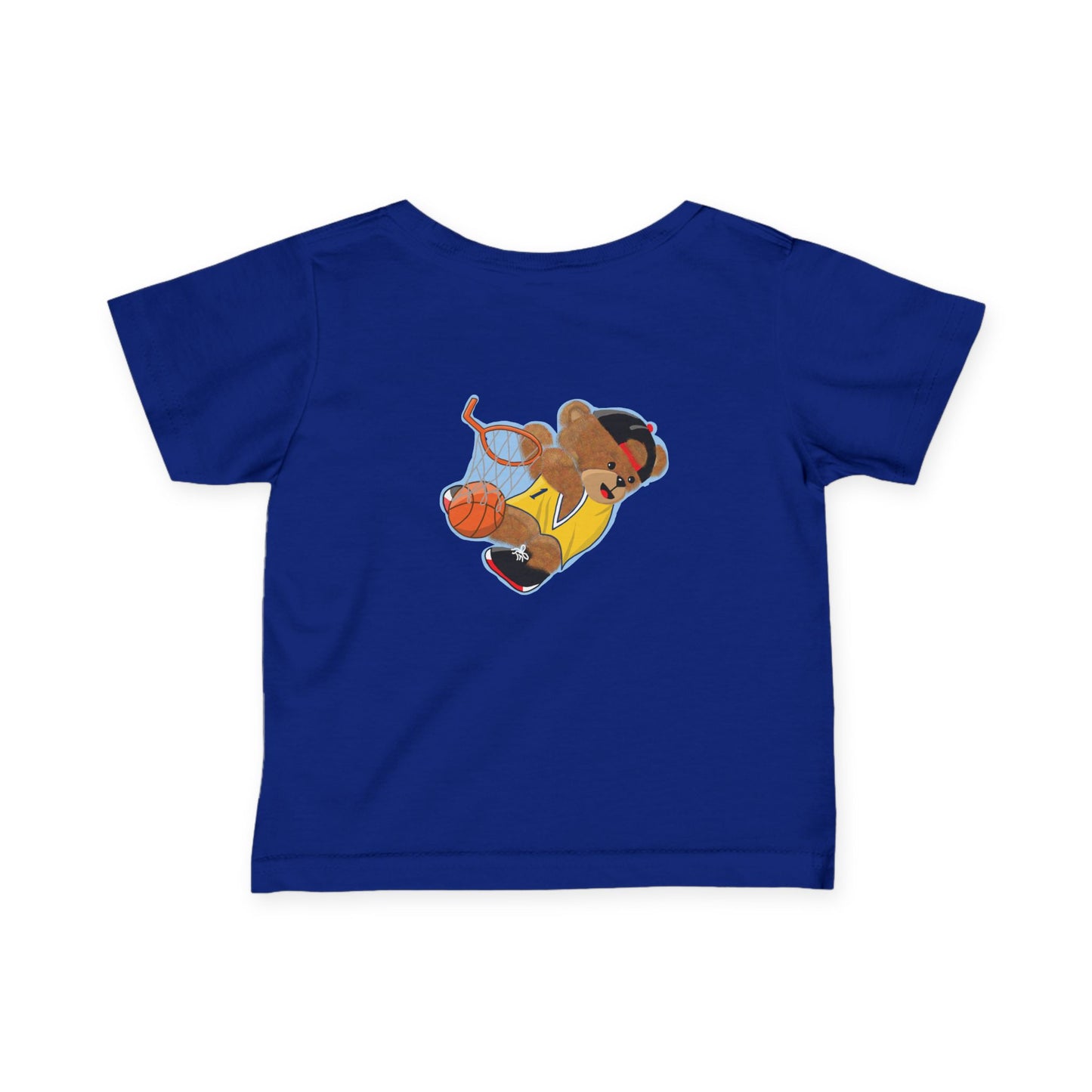 Basketball Bear Infant Tee, Cute Baby Shirt, Toddler Sports T-Shirt, Baby Shower Gift, Playful Kids Apparel