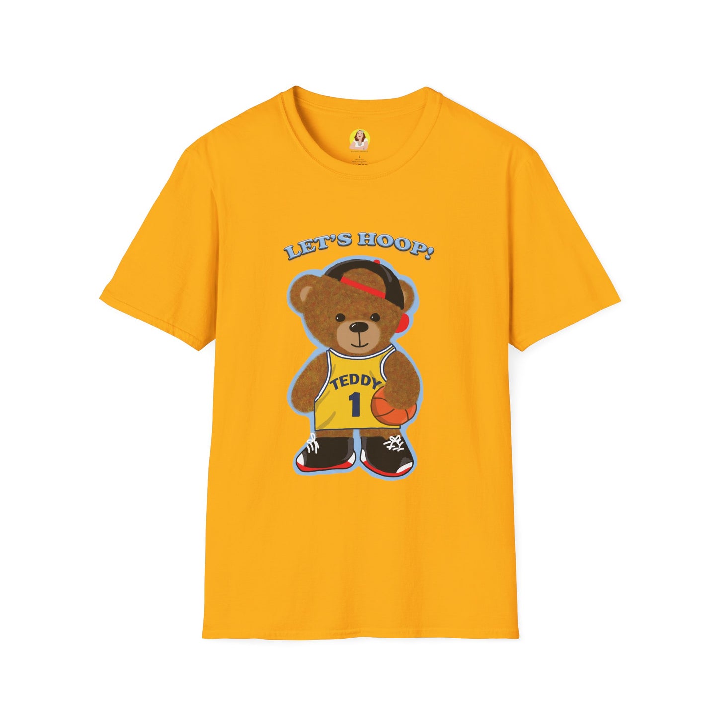 Basketball Teddy Bear T-Shirt, Cute Unisex Tee, Sporty Gift Idea, Fun Playful Apparel, Birthday, Holiday, Casual Wear