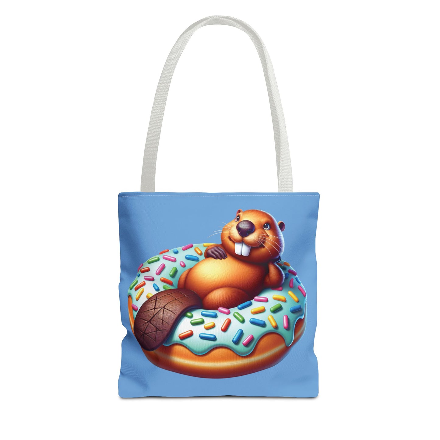 Tote Bag - Beaver Donut Design