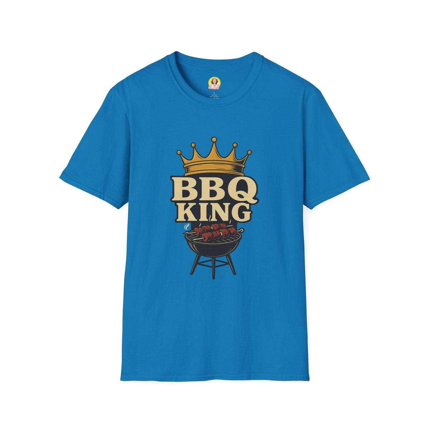 BBQ King T-Shirt - Unisex Softstyle Tee, Perfect for Grilling Season, Father's Day Gift, Backyard BBQs, Cookouts, Summer Fun