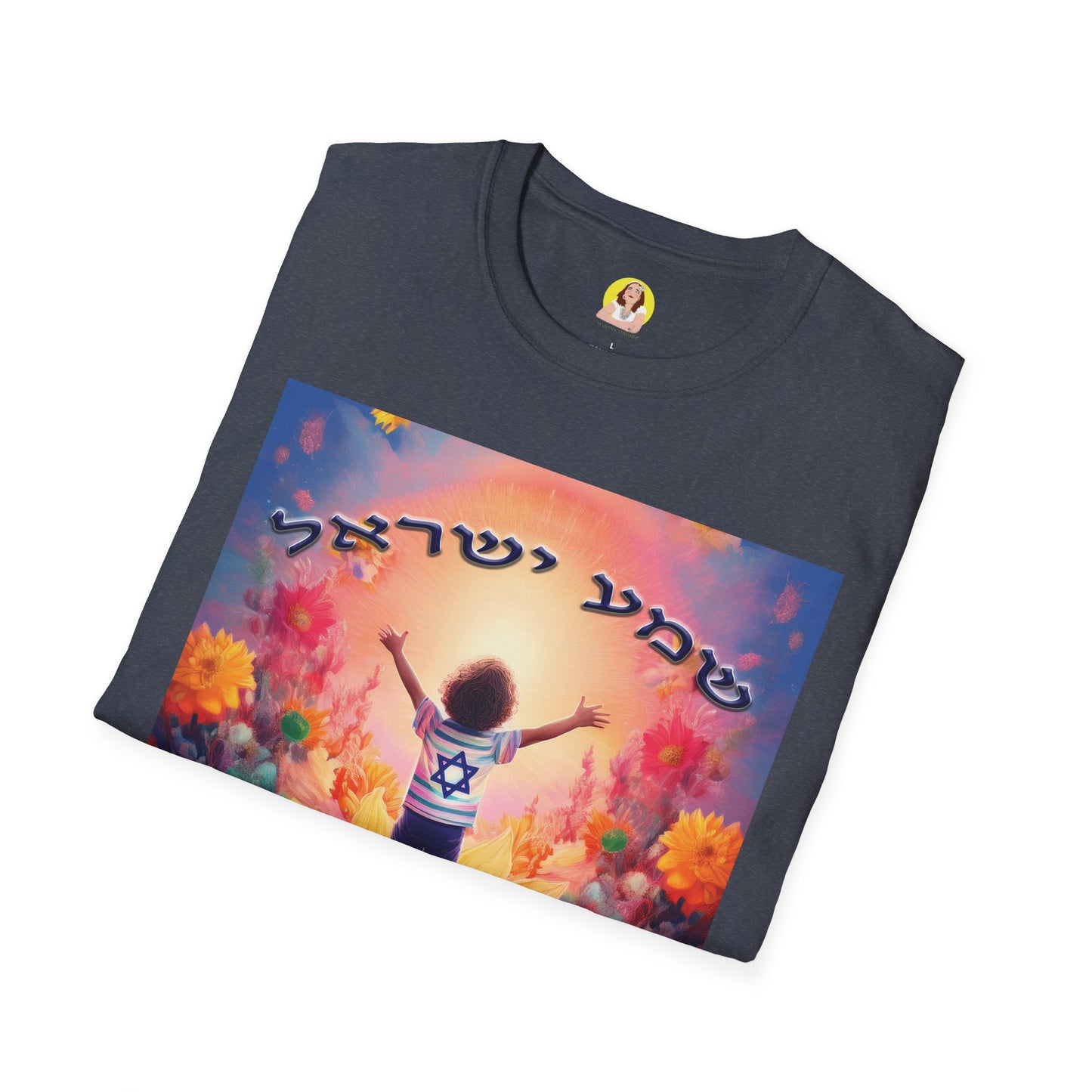 Vibrant Floral Inspirational T-Shirt, Unisex Softstyle Tee, Motivational Gift, Spiritual Apparel, Perfect for Celebrations