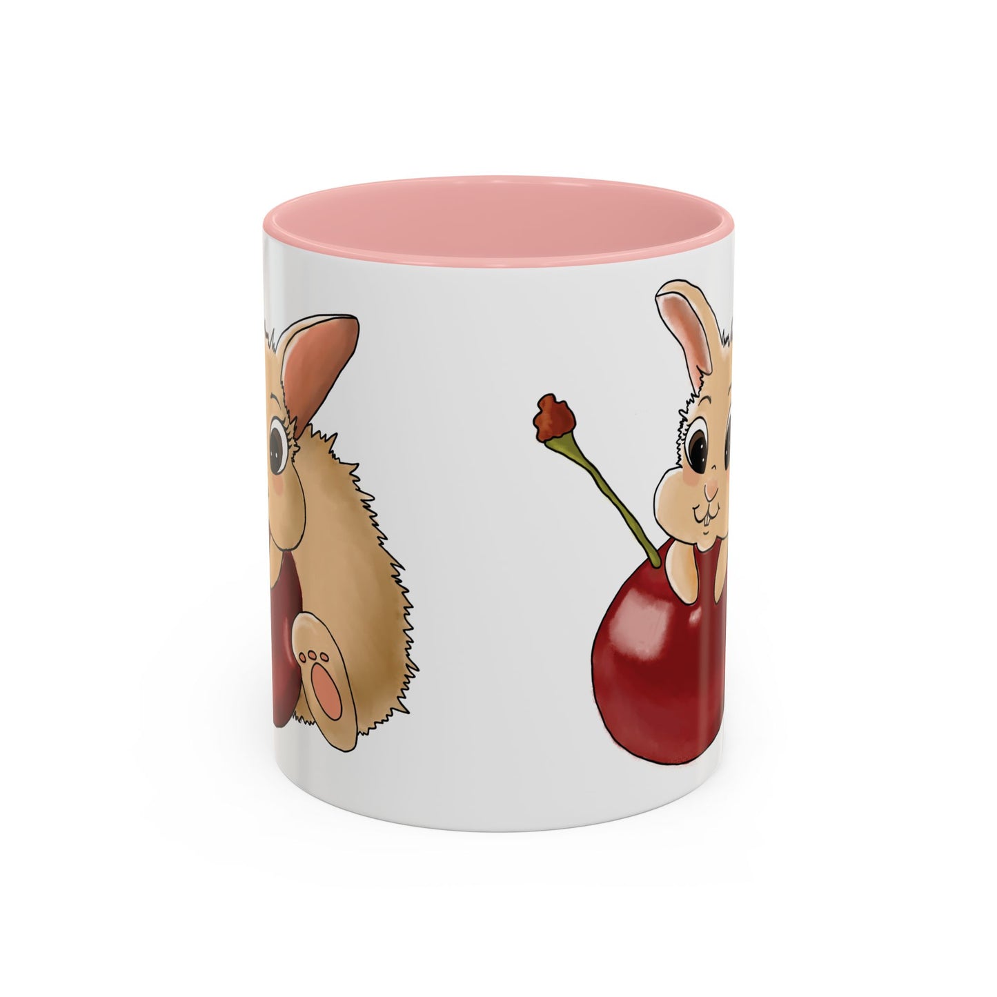Adorable Bunny Accent Coffee Mug - Cute Animal Design for Kids and Adults