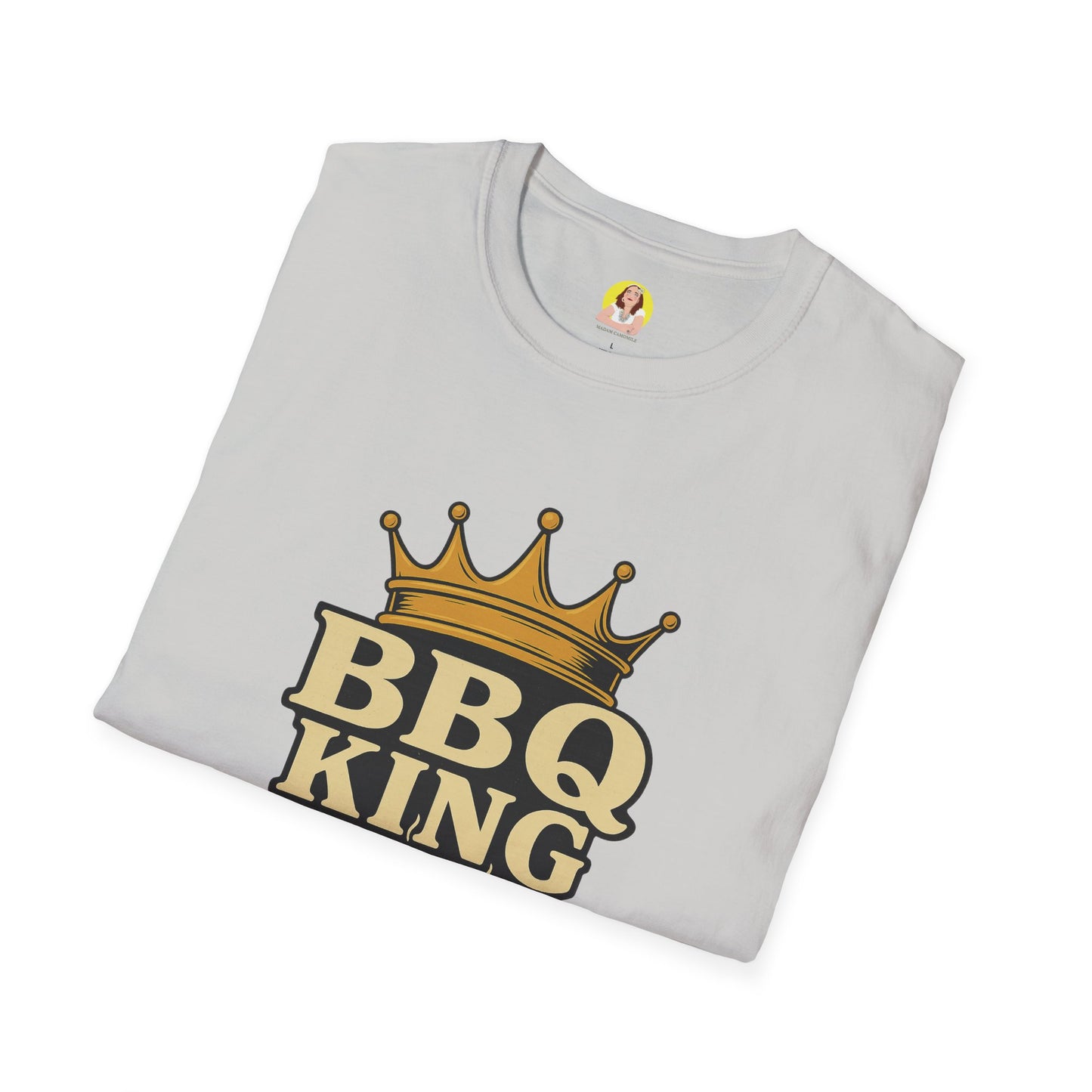BBQ King T-Shirt - Unisex Softstyle Tee, Perfect for Grilling Season, Father's Day Gift, Backyard BBQs, Cookouts, Summer Fun